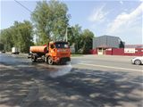 Уборка улиц города в летний период